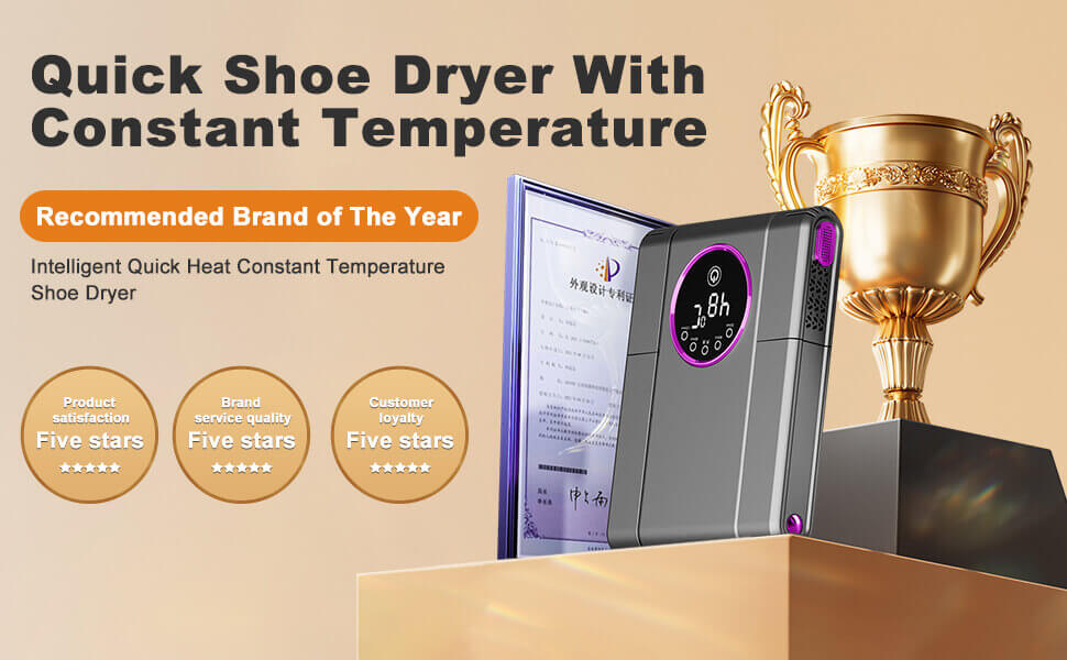 Electric Foldable Boot & Shoe Dryer with Smart Timer