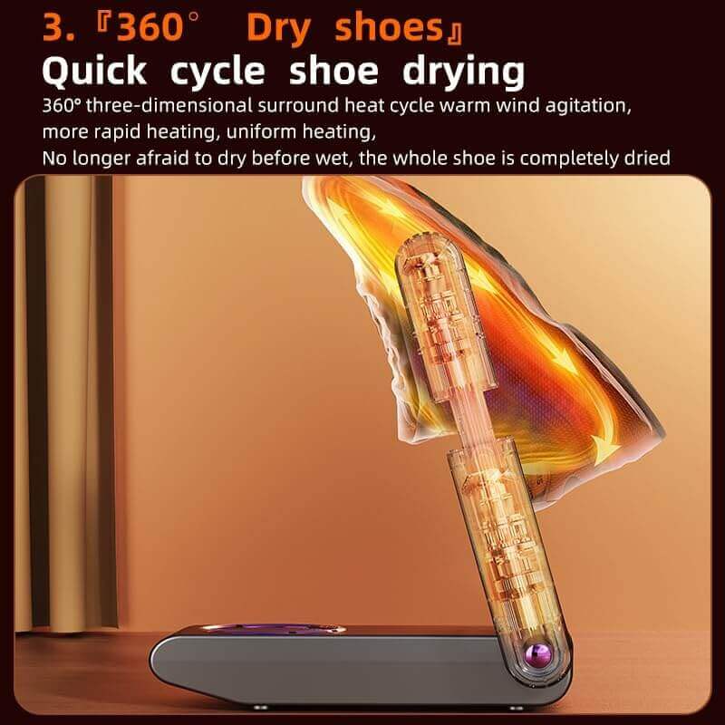 Electric Foldable Boot & Shoe Dryer with Smart Timer
