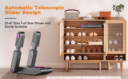 Electric Foldable Boot & Shoe Dryer with Smart Timer