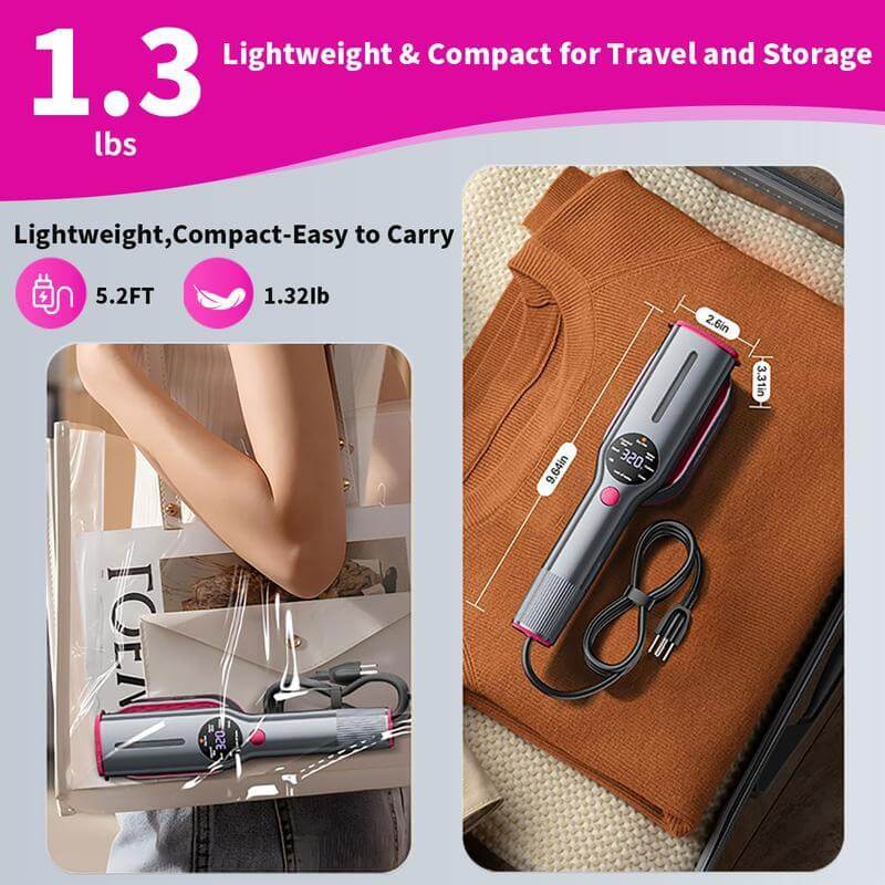 2-in-1 Rotatable Handheld Garment Steamer & Iron