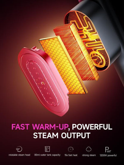 2-in-1 Rotatable Handheld Garment Steamer & Iron