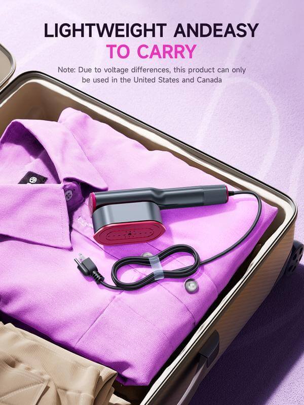 2-in-1 Rotatable Handheld Garment Steamer & Iron