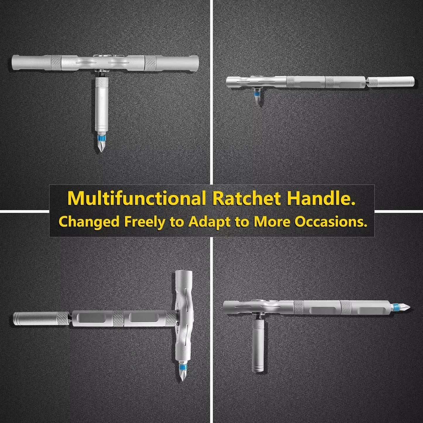 24in1 RS1 Multi-Purpose Ratchet Screwdriver Set 24 in 1 S2 Steel Magnetic Screwdriver Bits Repair Tools